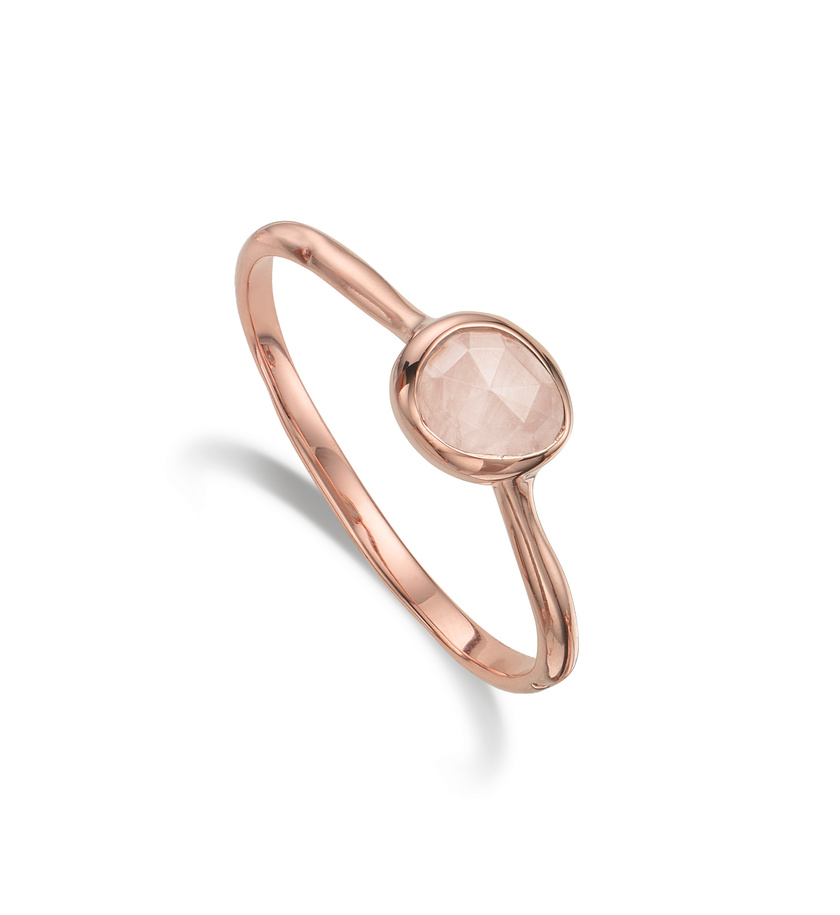 Siren Small Stacking Ring in 18ct Rose Gold Vermeil on Sterling Silver ...