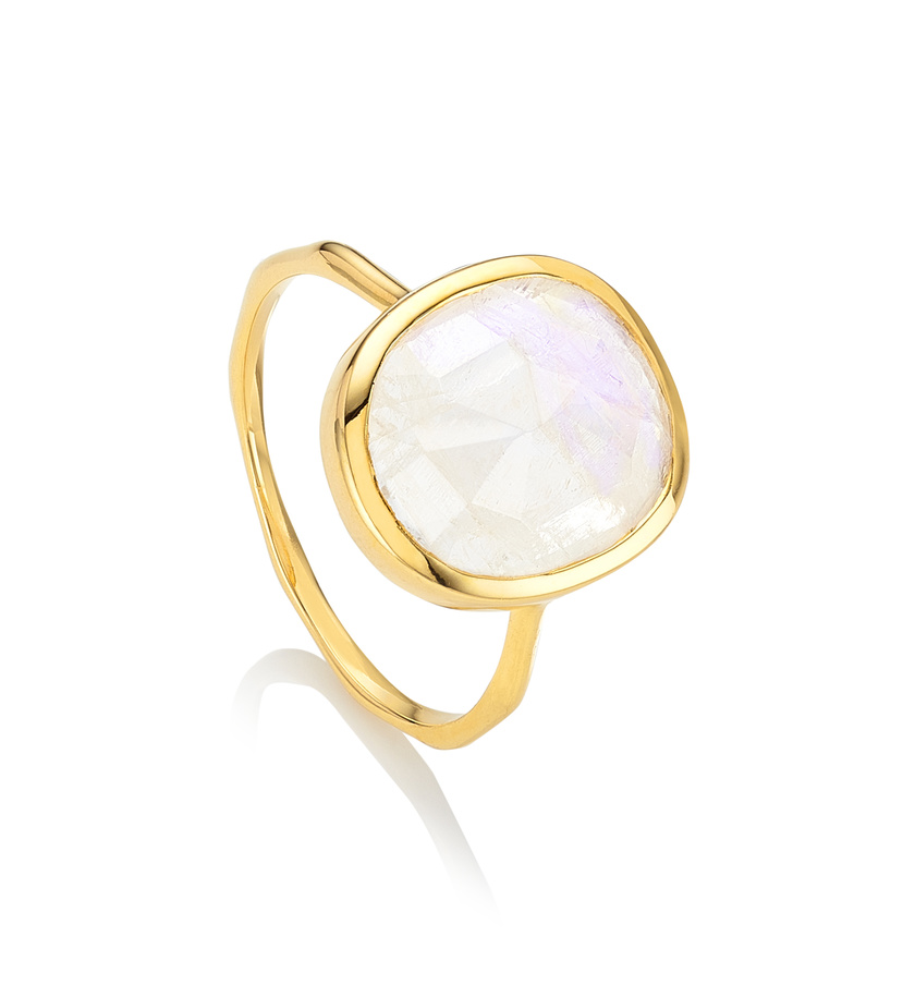 Siren Medium Stacking Ring in 18ct Gold Vermeil on Sterling Silver and ...