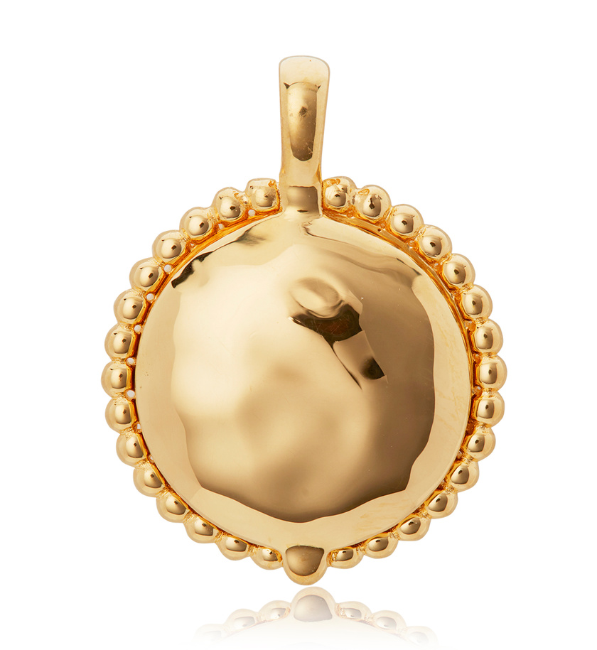 Deia Locket Pendant in 18ct Gold Vermeil on Sterling Silver Jewellery