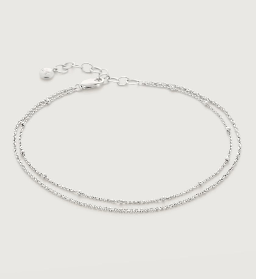 Alta Textured Chain Anklet in 18k Gold Vermeil on Sterling Silver