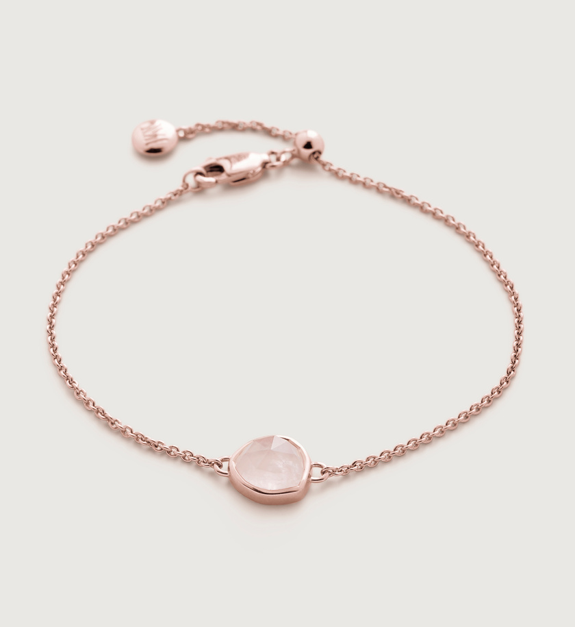 Siren Fine Chain Bracelet in 18ct Rose Gold Vermeil on Sterling Silver