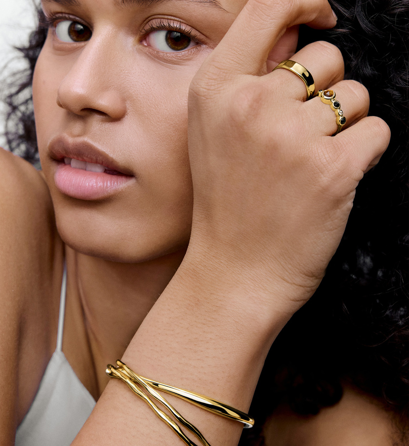 MV Siren™ Bezel Multi Gemstone Ring in 18k Gold Vermeil on Sterling ...