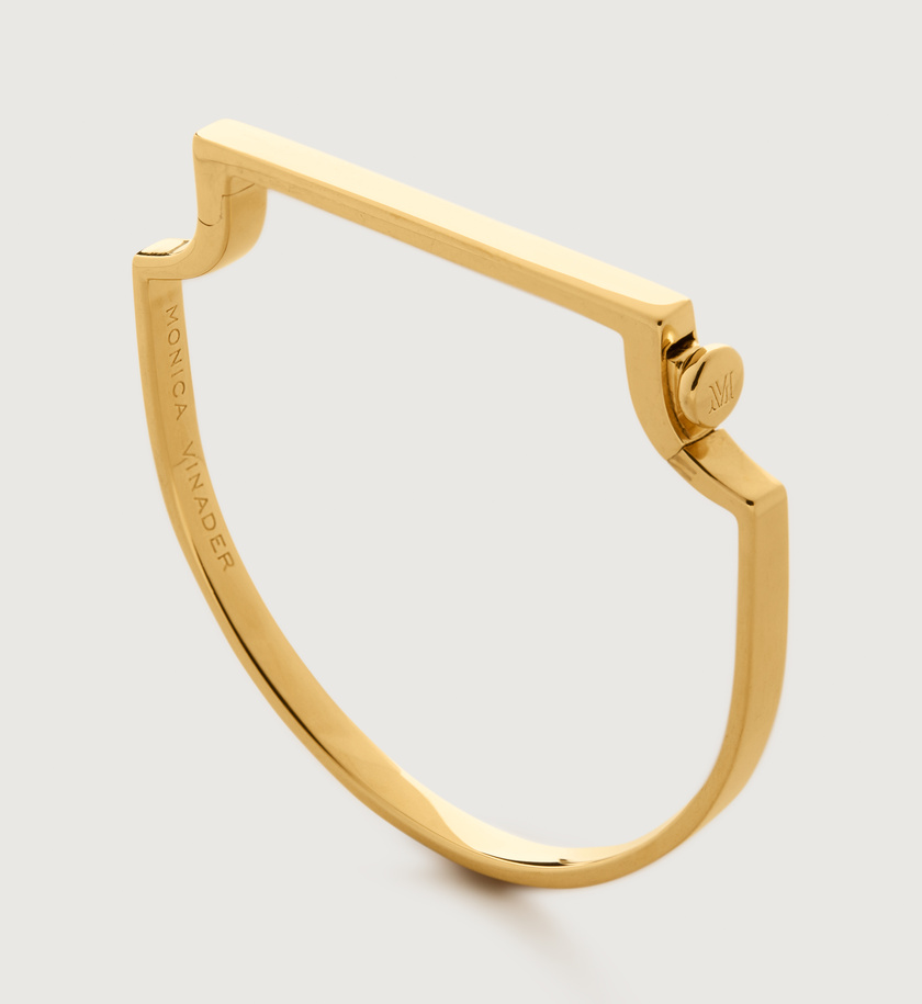 Monica Vinader Signature Bangle (Gold Vermeil)