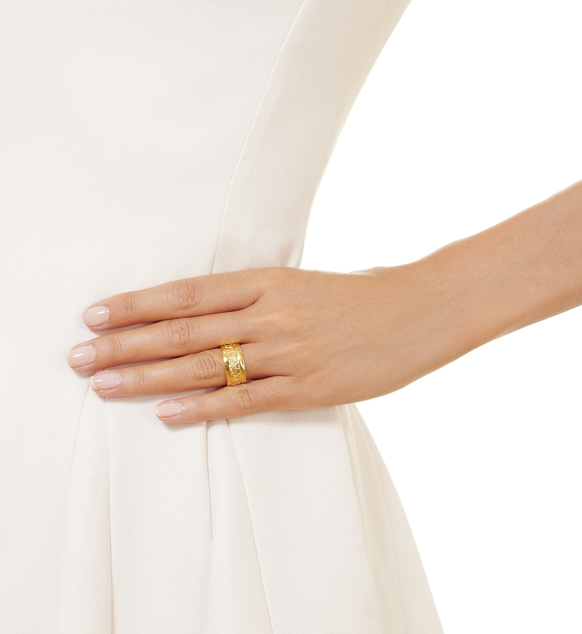 Atlantis Wide Band Ring in 18k Gold Vermeil on Sterling Silver ...