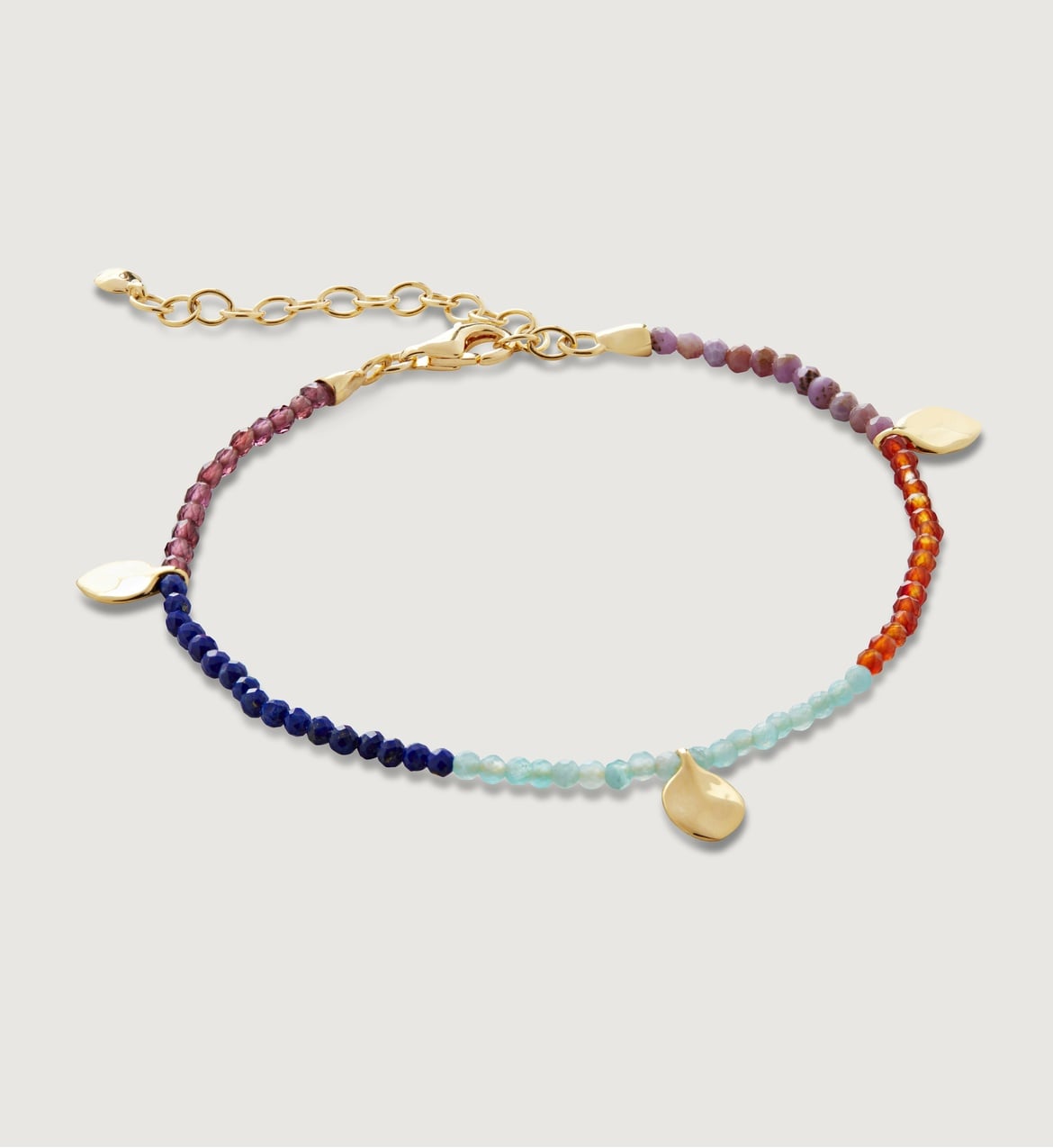 Clarise Bracelet - Cotton Candy Pink Dahlia Stones