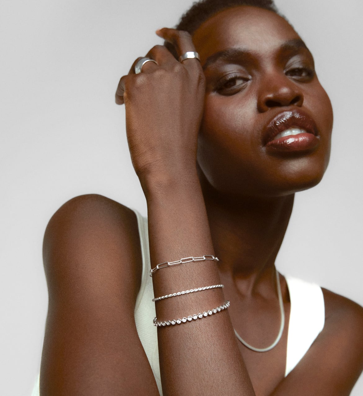 Diamond Essential Tennis Bracelet in Sterling Silver and Diamond