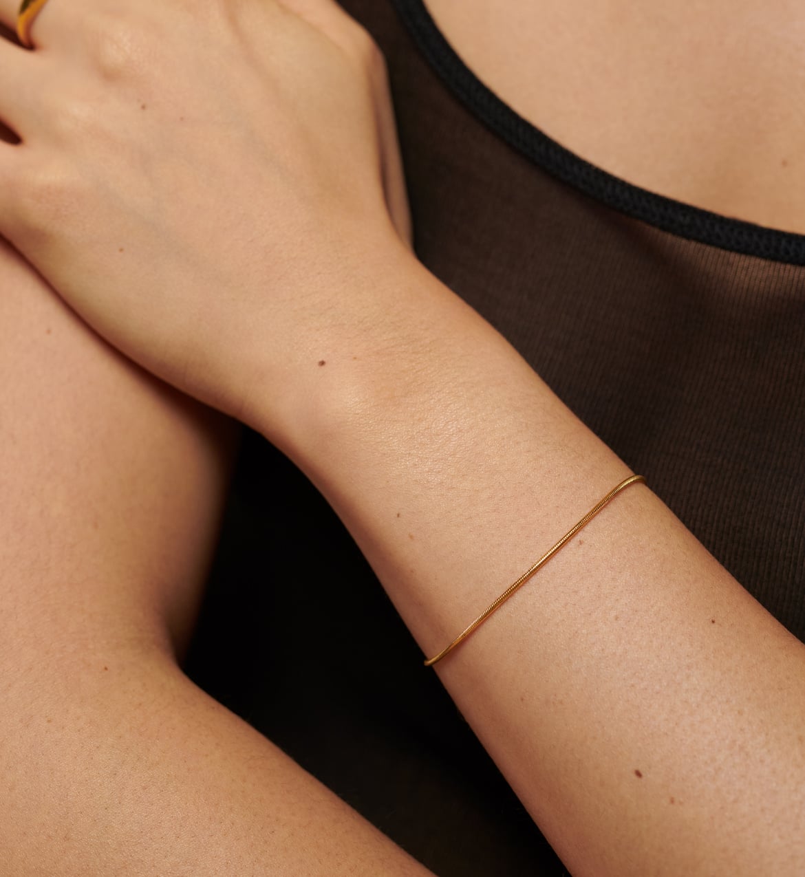 Ellie Vail Lourdes Round Snake Chain Bracelet main image 1