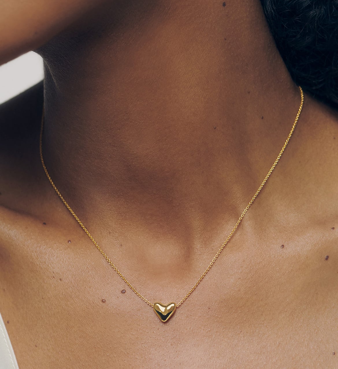 Large Heart Chain Necklace