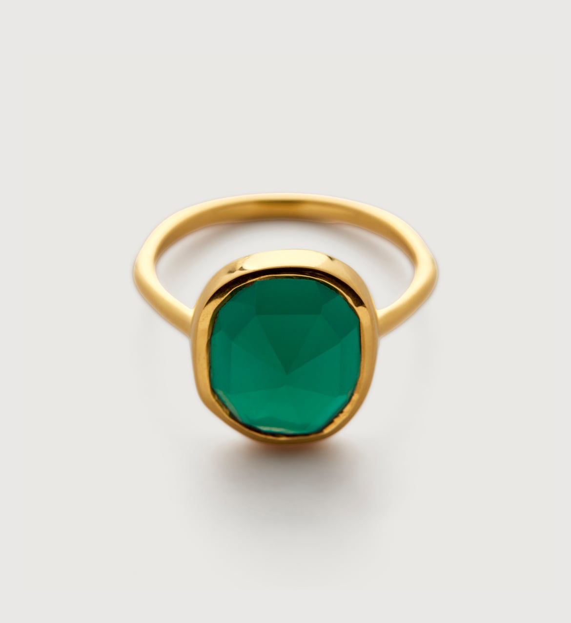 Siren Medium Stacking Ring in 18ct Gold Vermeil on Sterling Silver and ...