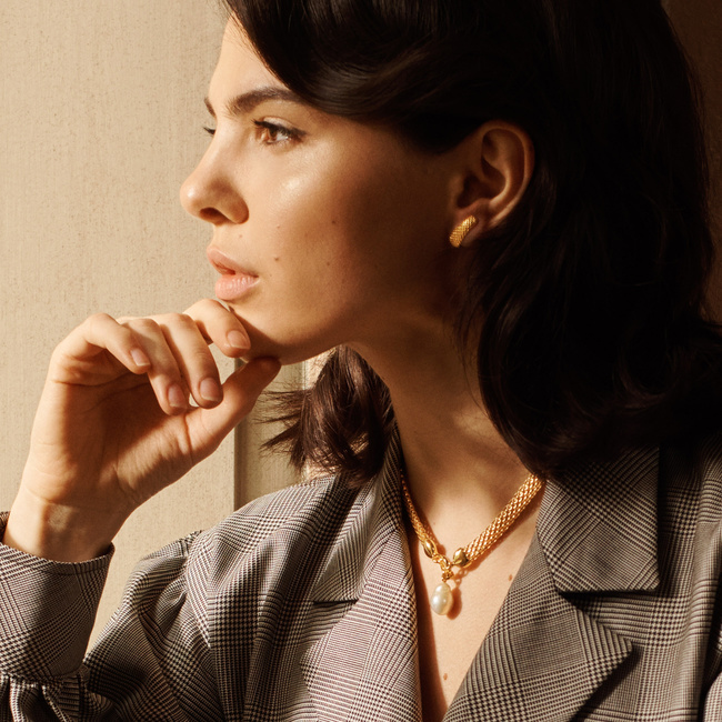 Baroque Pearl Heirloom Chain Necklace | Jewellery Sets | Monica