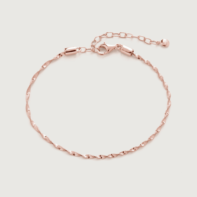 【MONICA VINADER】Heart Station Chain Bracelet ブレスレット Heart Station Chain Bracelet in 18k Gold Vermeil on Sterling