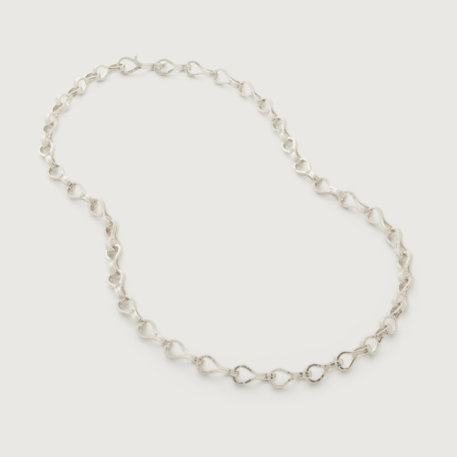 Infinity Link Necklace Adjustable 50cm/20” in Sterling