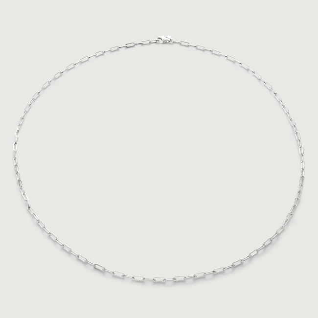 MONICA VINADER mini paperclip ネックレス Mini Paperclip Choker Chain Necklace 16' in 14k Solid Gold