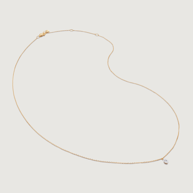 ネックレス・ペンダント MONIES SS20 COLLANA (24708A BLACK ACACIA FUXIA) Diamond Marquise Chain Necklace Adjustable 41-46cm/ 16-18