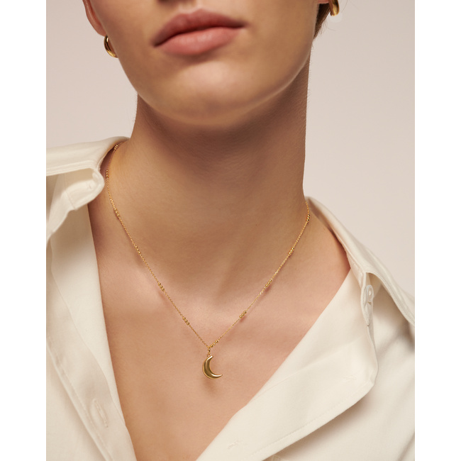 Crescent Moon Pendant in 18k Gold Vermeil on Sterling Silver Crescent Moon Pendant in 18k Gold Vermeil on Sterling Silver