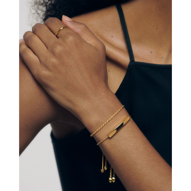 Monica Vinader ★ Corda ブレスレット Corda Friendship Chain Bracelet in 18k Gold Vermeil on