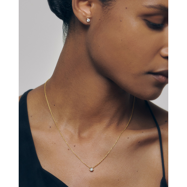 Lab Grown Diamond Solitaire Necklace and Studs Set | Jewellery