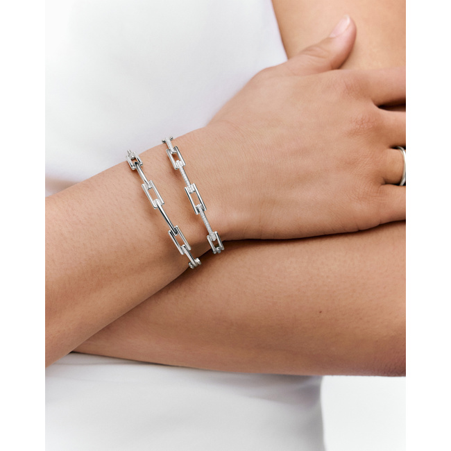 Signature Link Diamond Bangle Set | Jewellery Sets | Monica Vinader US