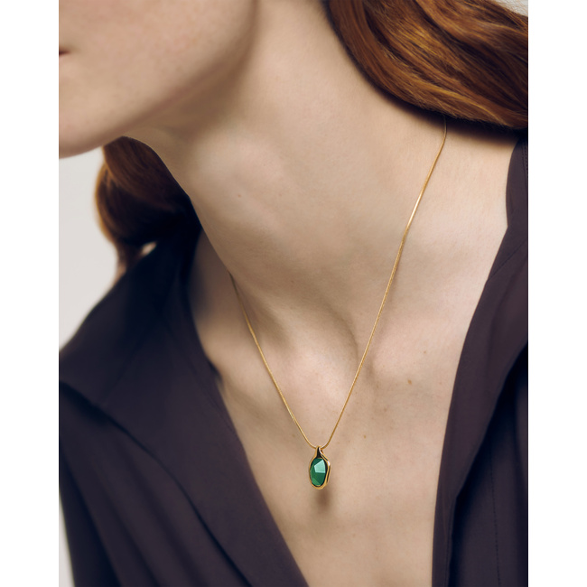Odyssey Gemstone Chain Necklace in 18k Gold Vermeil on Sterling