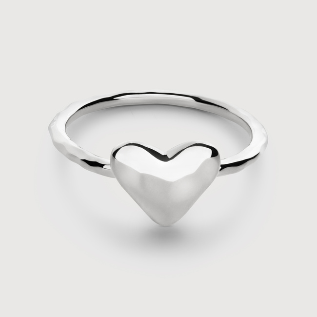 【MONICA VINADER】Heart Stacking Ring ハートリング Heart Stacking Ring in Sterling Silver | Jewellery by Monica