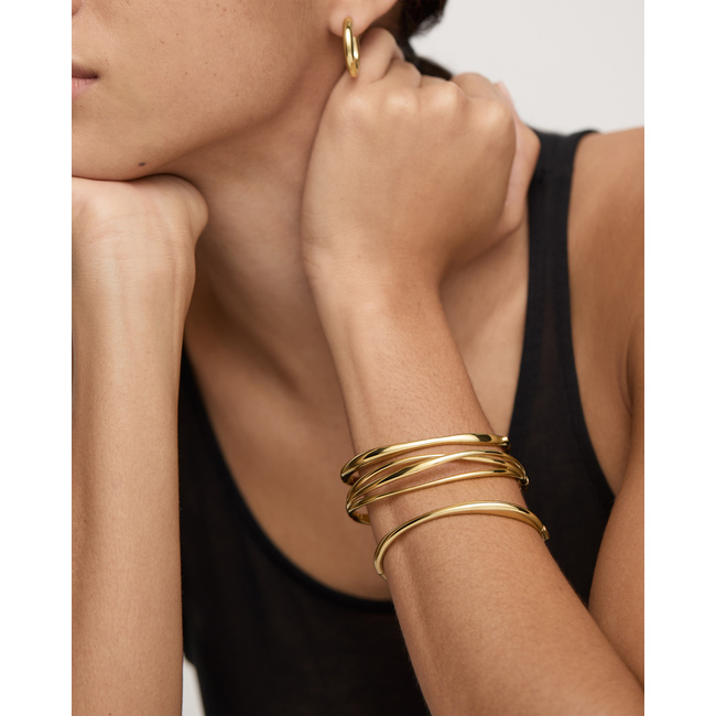 Nura Wrap Bangle in 18k Gold Vermeil on Sterling Silver