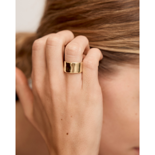 Monica Vinader ★ Siren Muse リング Siren Muse Bold Ring in 14k Solid Gold | Jewellery by Monica