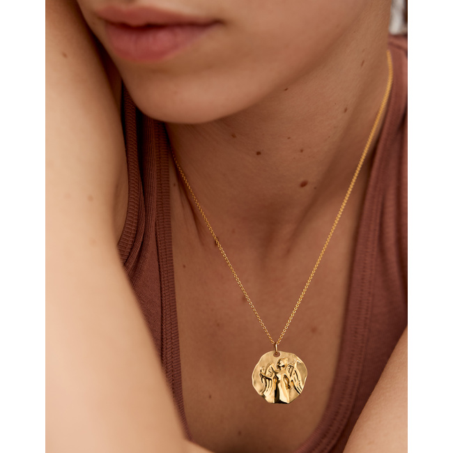 Virgo Zodiac Chain Necklace in 18k Gold Vermeil on Sterling Silver
