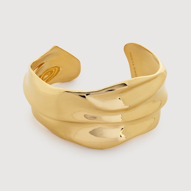 Nomade Bold Cuff in 18k Gold Vermeil on Sterling Silver