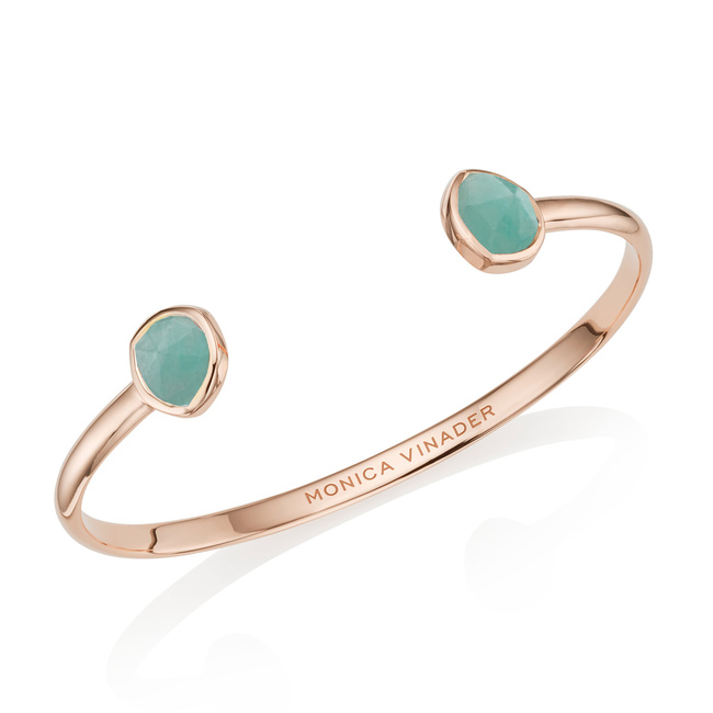Siren Thin Cuff in 18ct Rose Gold Vermeil On Sterling Silver and