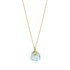 Gold Vermeil Gemstone Pendant Adjustable Necklace - Aquamarine - Monica Vinader