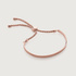Rose Gold Vermeil Fiji Friendship Bracelet - Rose Gold Metallica - Monica Vinader