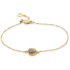 Gold Vermeil Siren Fine Chain Bracelet - Labradorite - Monica Vinader
