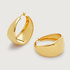 Gold Vermeil Kate Young Large Hoop Earrings - Monica Vinader