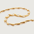 Gold Vermeil Nura Choker Necklace adjustable 38-44cm/15.5-17.5' - Monica Vinader