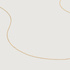 Gold Super Fine Chain Necklace Adjustable 43-46cm/16-18’   -  - Monica Vinader