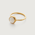 Gold Vermeil Siren Gemstone Ring - Moonstone - Monica Vinader