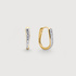 Gold Vermeil Riva Pavé Diamond Small Hoop Earrings - Lab Grown Diamond - Monica Vinader