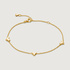 Gold Vermeil Heart Station Chain Bracelet - Heart Station Chain Bracelet - Monica Vinader