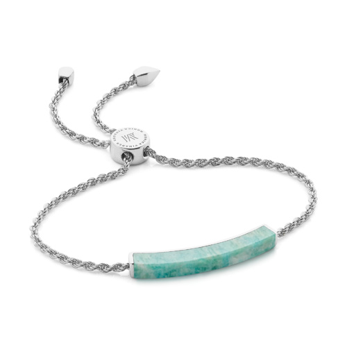 Linear Stone Bracelet In Sterling Silver With Turquoise Jewellery Linear Stone Bracelet Ite Monica Vinader