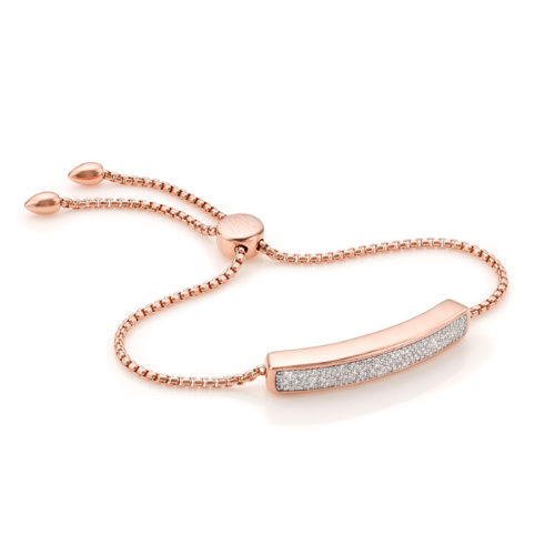 The Baja Rose Gold Vermeil Baja Diamond Bracelet Monica Vinader
