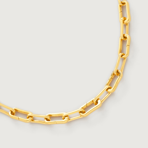 Gold Vermeil Alta Charm Necklace - Monica Vinader