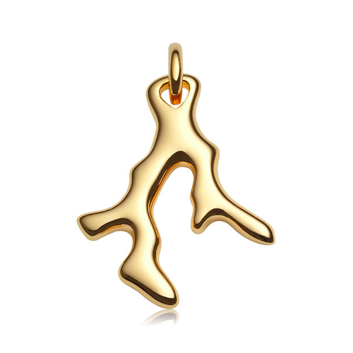 Gold Vermeil Nura Mini Reef Pendant Charm - Monica Vinader