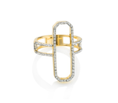 Gold Vermeil Naida Cocktail Ring - Diamonds